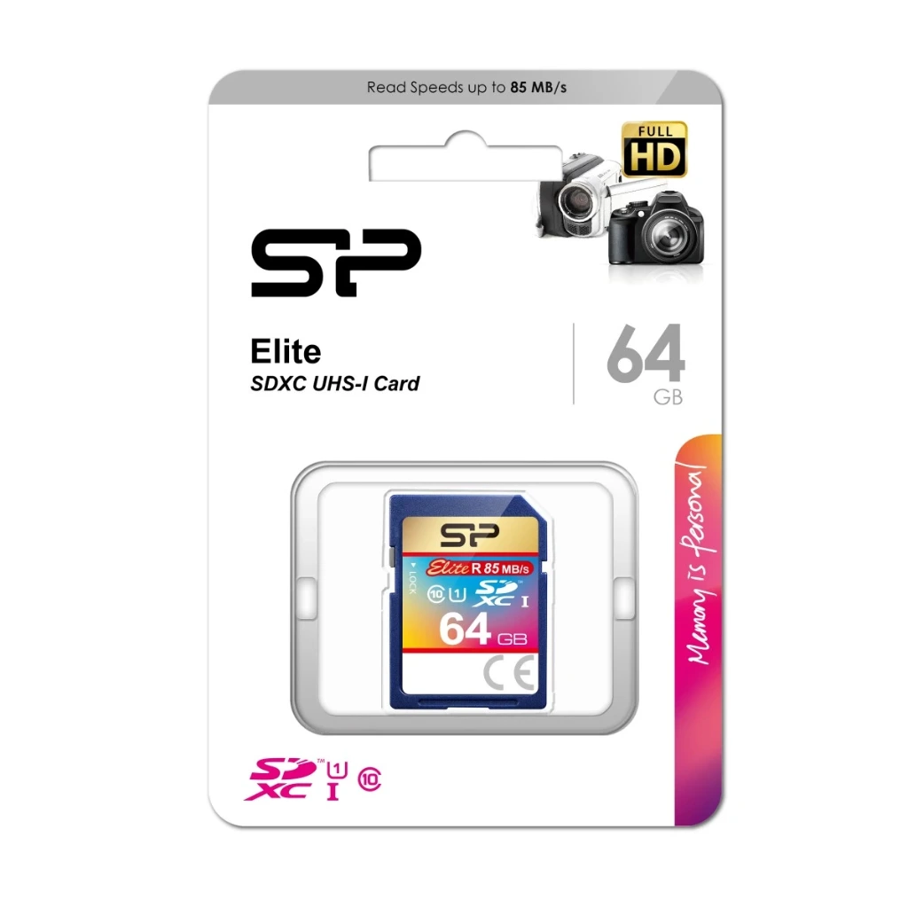 Silicon Power Elite SDXC Card 64GB - UHS-I
